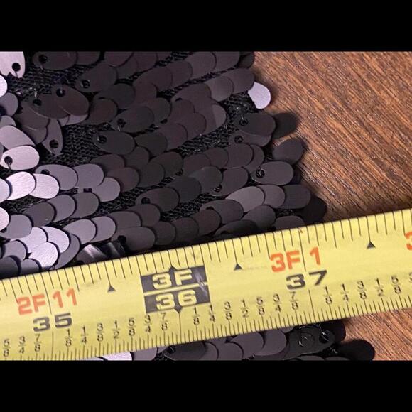 W by Worth Elegant Black Sequin Cocktail Dress NWT - Picture 9 of 11